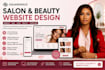 do squarespace salon website makeup, nail website online booking website