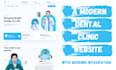 build a modern dental clinic website with booking integration