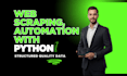 do python web scraping, data extraction, and automation