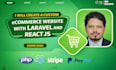 create a custom ecommerce website with laravel and react js