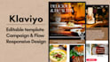 design custom klaviyo email template newsletter