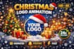 create christmas logo animation from template