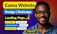 canva website design canva landing page canva website canva