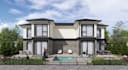 redesign duplex exterior, villa interior, balcony, front elevation, layout plan