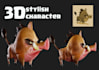 create 3d character models for games in zbrush