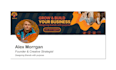 design modern linkedin, facebook banners