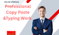 do copy paste and typing work