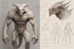 concept art for dragons and monsters, creatures