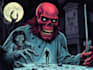 make vintage horror comic cover style