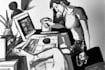 draw black and white illustrations