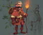 draw a game character and illustration