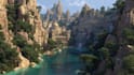 digitally paint fantasy landscape