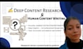 do deep content research and write well researched human content
