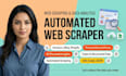 develop web scraping bot for automation of data collection with ai analysis