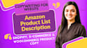 do copywriting for websites and amazon listing product description