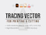 manually vector trace, redraw image or logo to ai eps svg