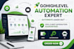 ghl gohighlevel expert to setup highlevel website funnel workflow automation