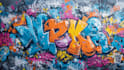 create expressive digital graffiti murals