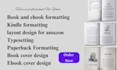 book formatting paperback formatting kindle formatting ebook formatting typeset