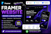 design and develop a professional framer website, landing page, and startup webs