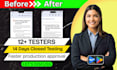 provide 12 testers for google play closed testing for 14 day