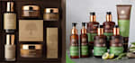 create skin care label, cosmetic logo and packaging