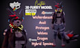 do custom 3d vrchat avatar, furry nsfw model, vtuber character rigging, animaze