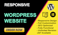 design and develop responsive wordpress website design