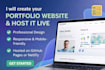 create a modern portfolio website and host it online