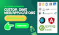 develop custom saas web applications in reactjs, nodejs, spring boot, angularjs