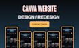 design canva website landing page canva website canva