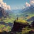 draw a landscape illustration