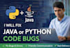 write simple java programs and fix basic java bugs