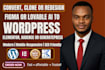 convert lovable to wordpress, redesign lovable website on wordpress