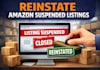 reinstate amazon suspended listings and fix amazon account errors