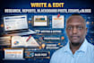 write and edit research, reports, blackboard posts, essays