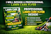 design a professional lawn care flyer