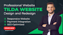 be your tilda expert and custom website