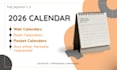 design professional and minimalist printable wall desk calendars