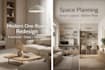 redesign one room with a modern and functional interior layout