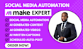 do make com n8n ai video automation made com creatomate heygen sora veo3 runway