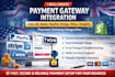 create USA, UK, bank paypal, stripe, wise, shopify payment gateway integration