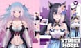 design live2d vtuber model in anime style with vtuber rigging for vtube studio