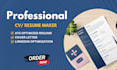 design modern professional resume and CV layout