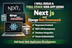build a full stack web app using next js and django rest framework