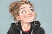 draw funny big head cartoon caricature