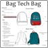 custom bag and backpack design with tech pack