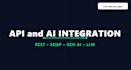 build custom API integrations and genai features for your saas