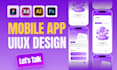 do mobile app screenshots design in figma mobile app design