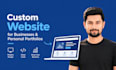 build fully custom website for businesses and personal portfolios